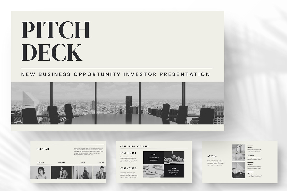 Pitch Deck Keynote, a Presentation Template by Fibrinosa Studios