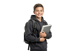 Boy With a School Book Posed, a School & Education Photo by CREATIVEDEF
