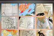 Maps Textures Backgrounds Set, a Texture Graphic by Backgrounds Store (Thumbnail 2 of 4)