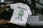 Funny Cowboy Frog Playing Cricket, a Sport Illustration by shaondesigns (Thumbnail 4 of 6)