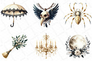 Ivory Gothic Halloween Clipart, an Illustration by DreamPrint404 (Thumbnail 6 of 6)