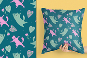 Funny Love - Hearts, Cats and Dogs, an Animal Illustration by PenguinArtStudio (Thumbnail 8 of 10)