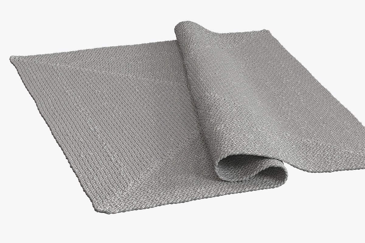 Dina Coastal Jute Rug Square, a Furniture 3D Model by 3dmitruk (Photo 14 of 15)