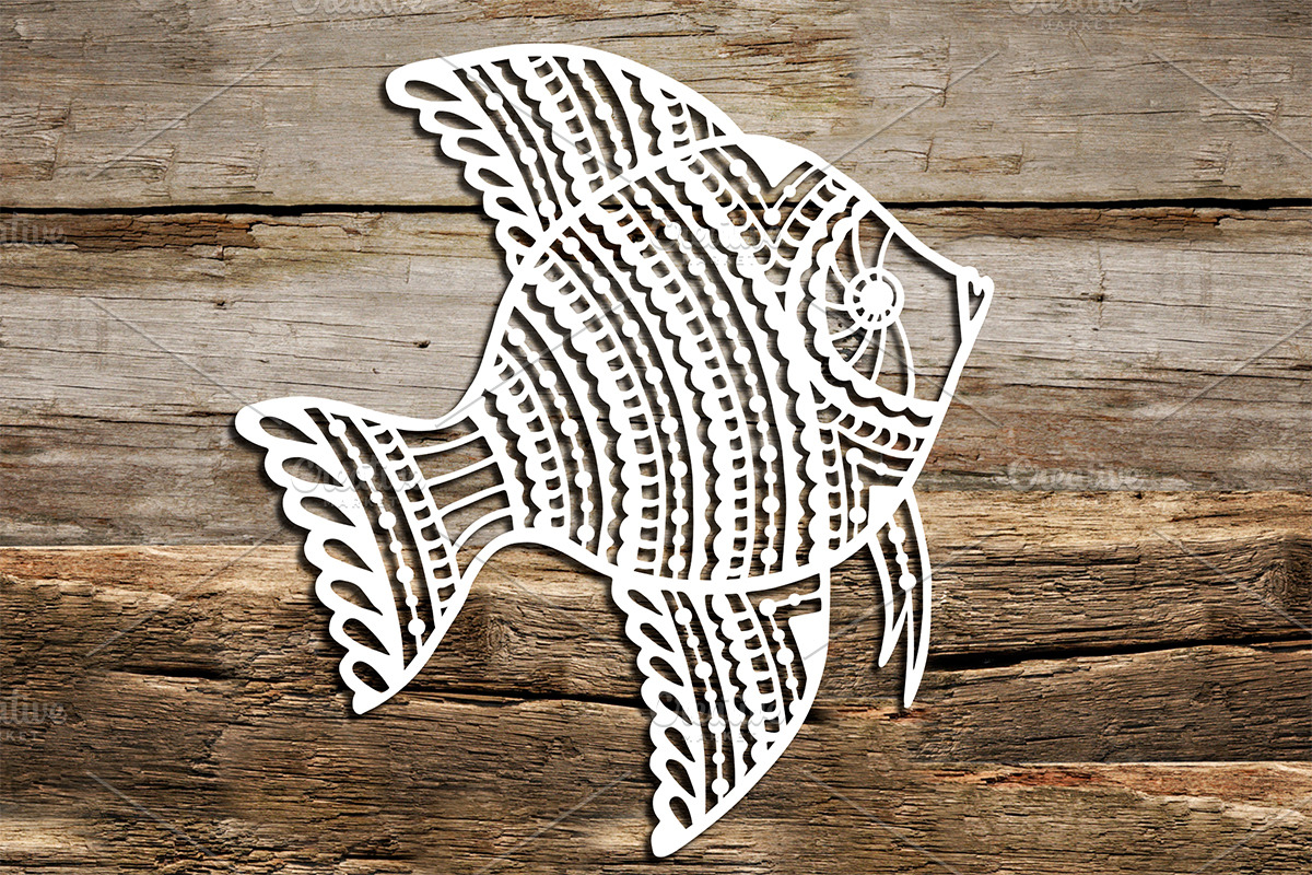 Zentangle Fish, an Animal Illustration by AV Design (Photo 3 of 6)