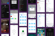 iOS11 GUI KIT Illustrator Sketch XD, an UI Kit Template by Ui Markets (Thumbnail 13 of 21)