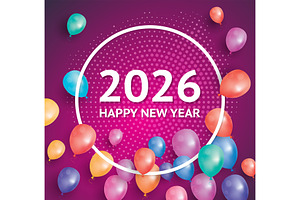 Festive 2026 happy new year., an Illustration by Booblgum