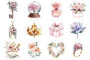 Blush Pink Mother's Day Clipart, an Illustration by Design Market (Thumbnail 2 of 3)