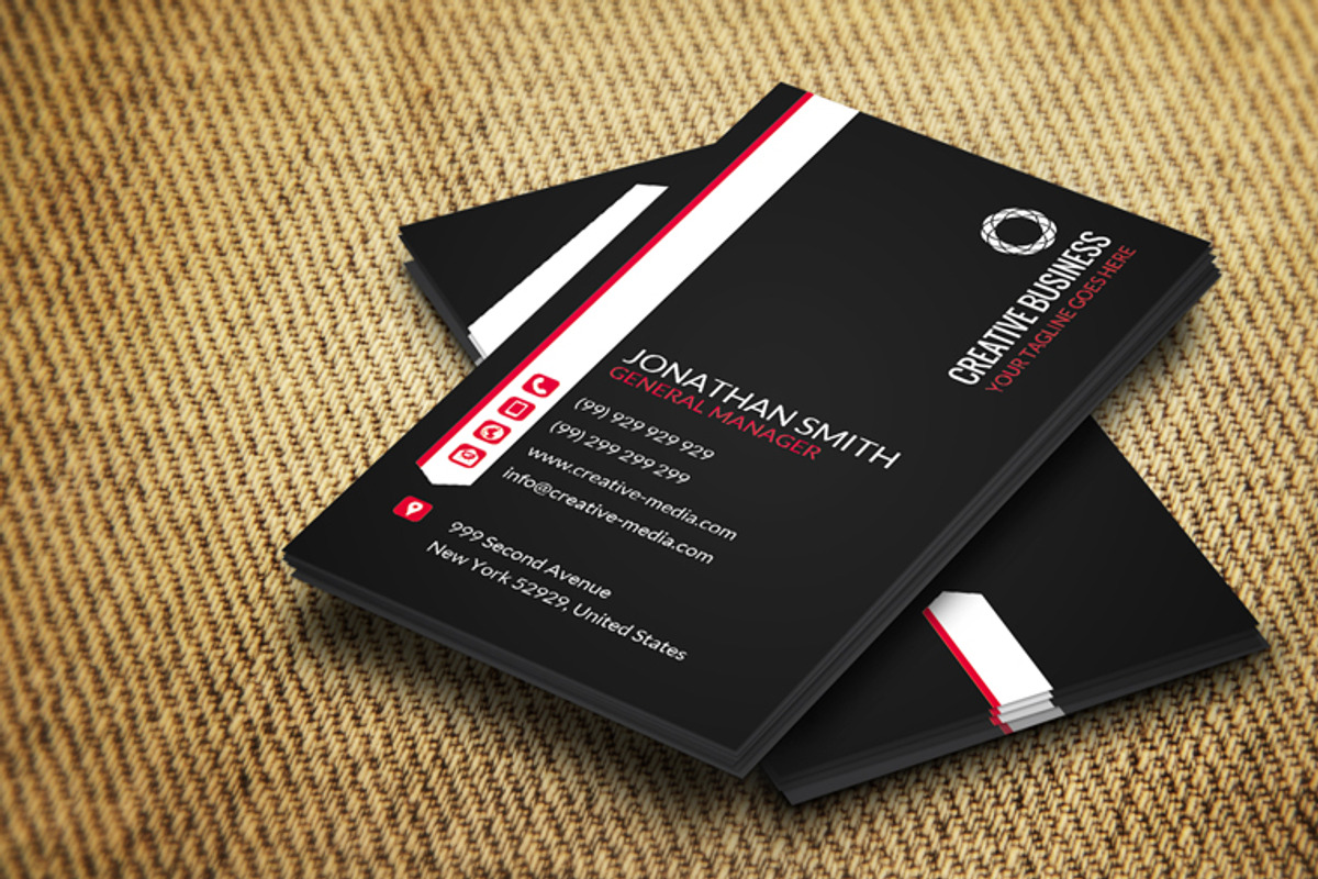 Minimal Business Card CM049, a Business Card Template by annozio (Photo 3 of 4)