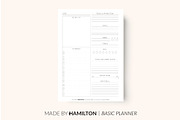 Daily Happiness Printable Planner, a Stationery Template by Made By Hamilton (Thumbnail 1 of 2)