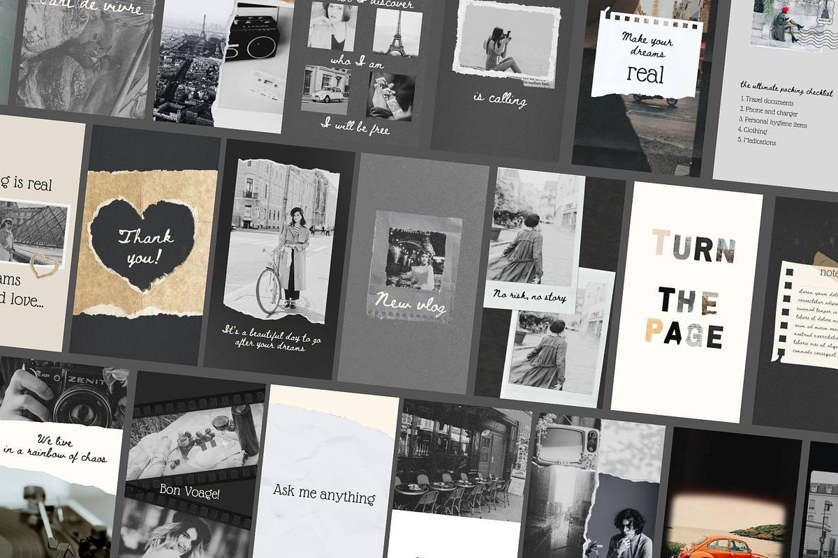 French traveler Canva templates, a Social Media Template by Visual Animal (Photo 6 of 11)