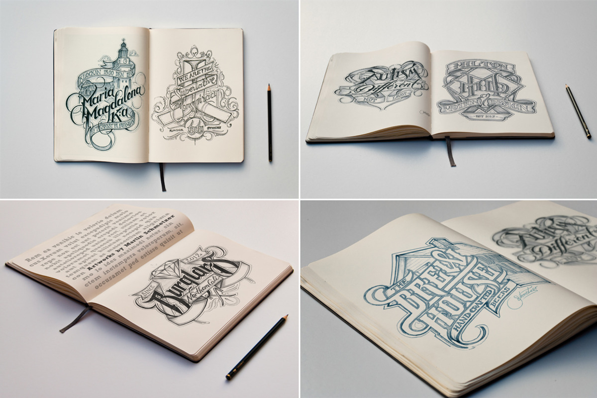 Sketch Book Mockups, a Pens & Pencil Mockup by Andre28 (Photo 3 of 5)