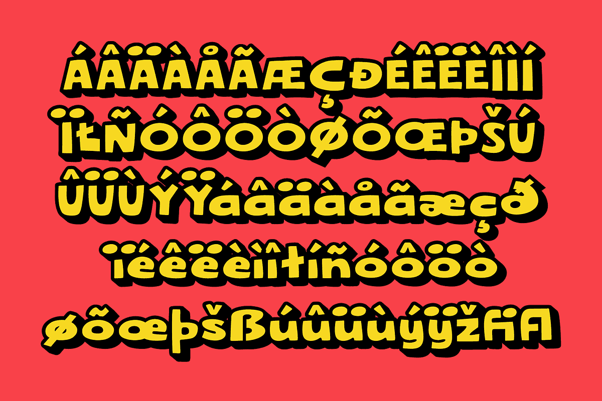 Woblob - Bold Hand Drawn Fonts, a Handwritten Font by Konstantine Studio (Photo 8 of 9)