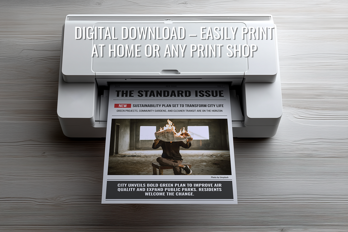 Front Page Newspaper Template, a Magazine Template by ZoloDesignHub (Photo 5 of 7)