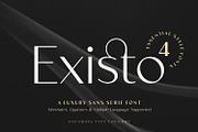 Existo Font Family, a Sans Serif Font by Asenbayu (Thumbnail 1 of 15)