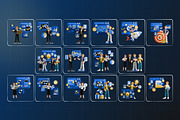 Business Marketing Character 3D Pack, a Characters & Person 3D Model by Haps Space (Thumbnail 4 of 4)