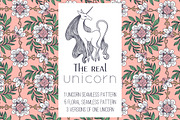 The Real Unicorn, a Pattern Graphic by Apolinarias Art (Thumbnail 1 of 5)
