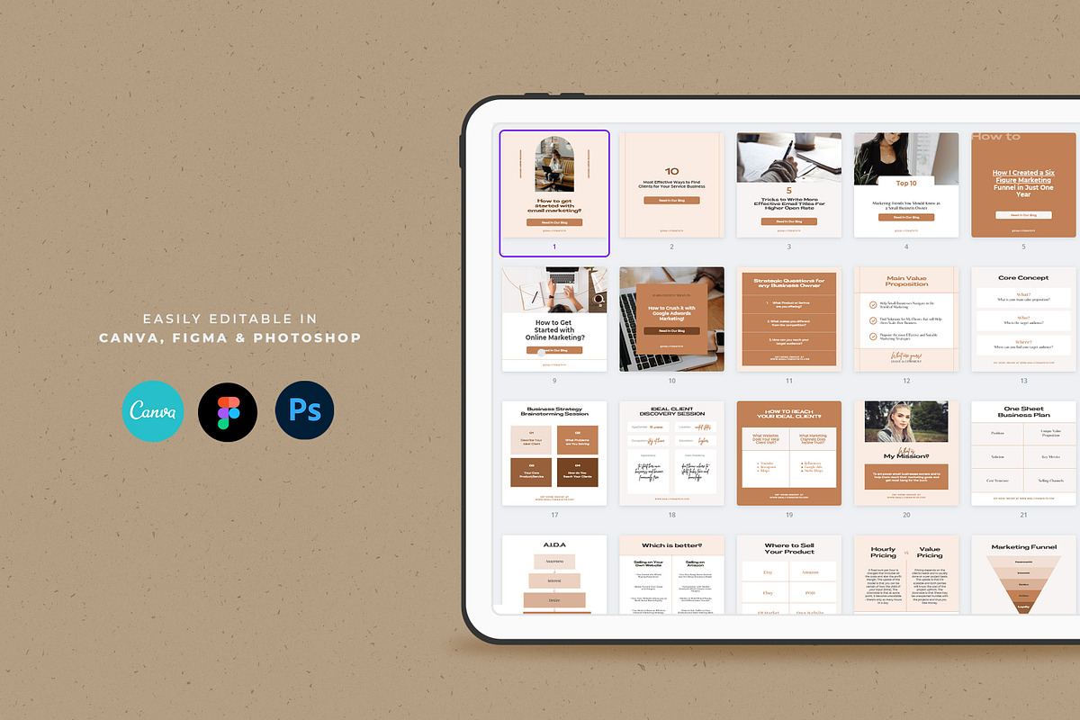 Marketing Pro Instagram Templates, a Social Media Template by AndrewPixel (Photo 2 of 15)