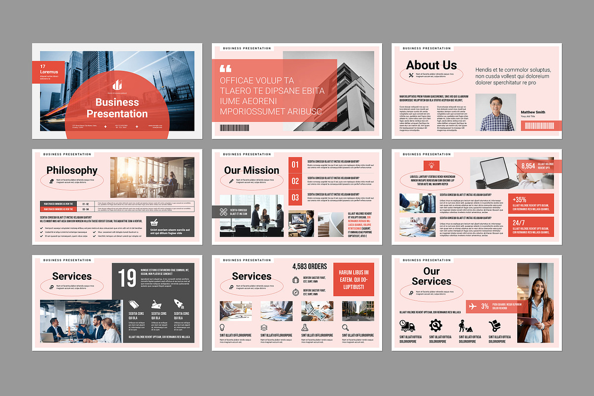 Business Presentation Layout preview 2