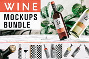 Wine Mockup Bundle, a Packaging Mockup by As Good As Possible (Thumbnail 1 of 14)