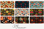 70 Khokhloma seamless pattern, a Pattern Graphic by Poppy Lane Studio (Thumbnail 5 of 10)