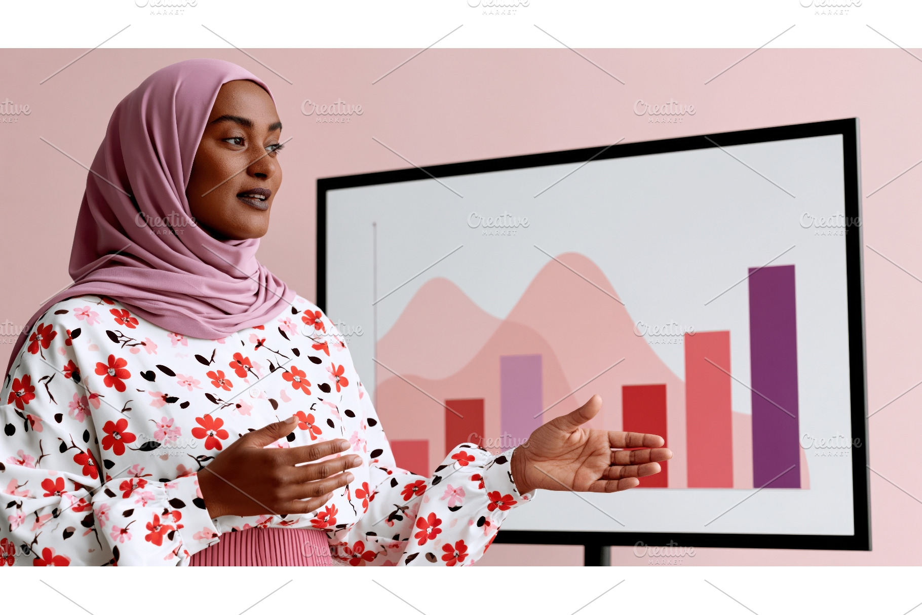 Woman shares data analysis results, a Business Photo by Lermont51