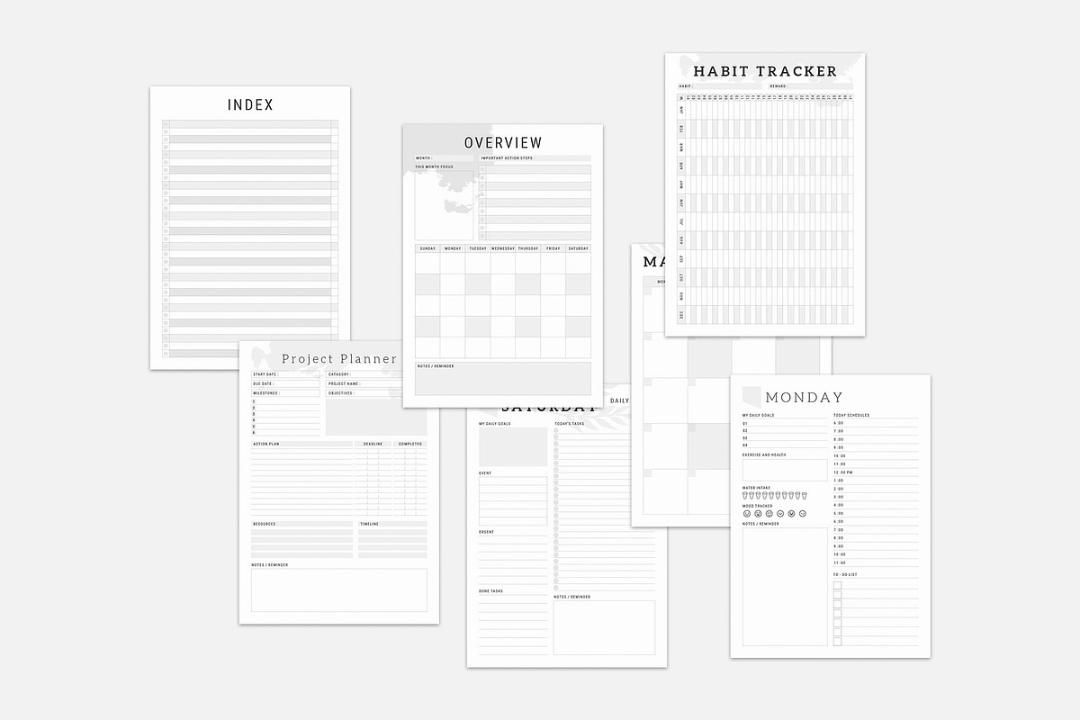 Ultimate Planner Bundle Pack Vol.99, a Stationery Template by MNT-Creator (Photo 8 of 8)