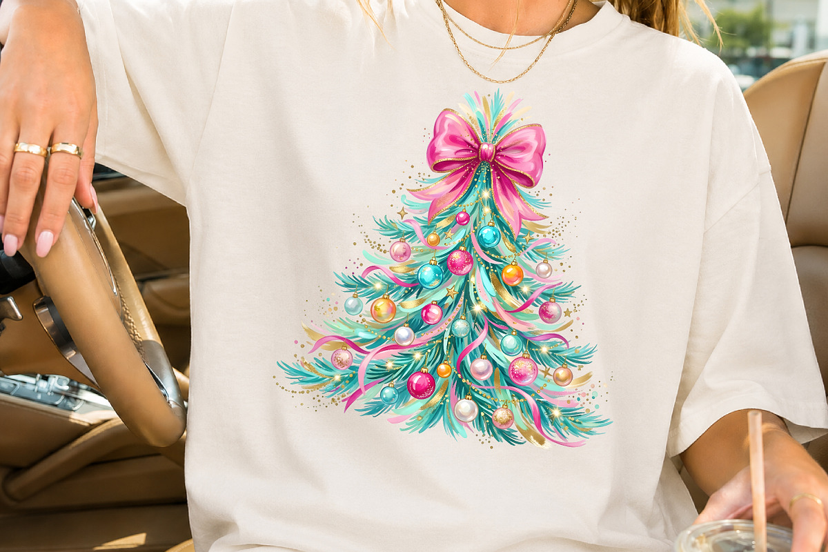 Coquette Bow Christmas Tree PNG a, a Seasonal Illustration by Rose Art (Photo 2 of 4)