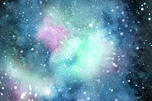 Galaxy Watercolor Paint