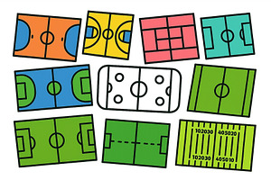 Collection of vector illustrations, a Sport Illustration by ZinetroN