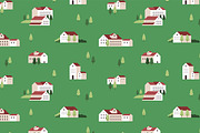 Cityscapes set + seamless patterns, an Object Illustration by PaperTrident (Thumbnail 7 of 8)