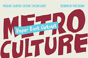 Metro Culture - Cutout Display Font, a Handwritten Font by The Native Saint Club (Thumbnail 15 of 15)