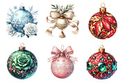 Victorian Christmas balls clipart, an Illustration by SinaCreation (Thumbnail 3 of 7)