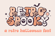 Retro Spooky - Retro Halloween font, a Handwritten Font by BitongType (Thumbnail 1 of 9)