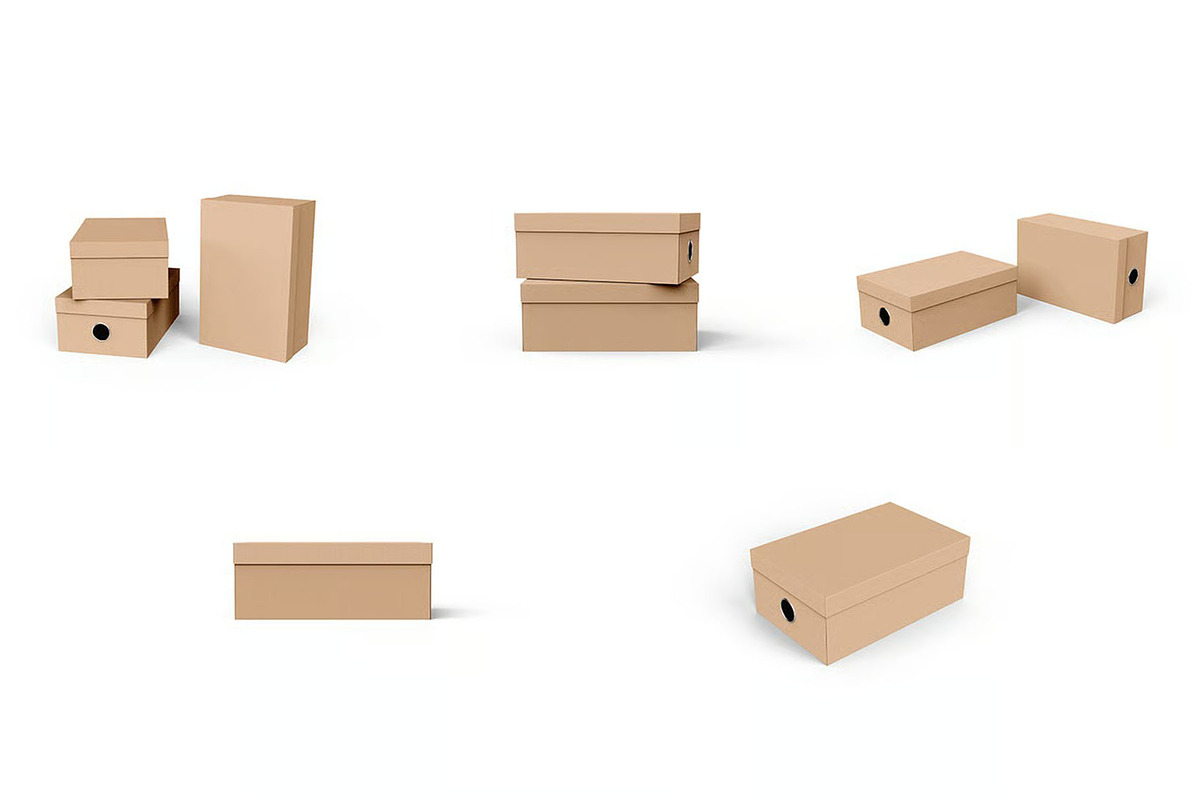 Kraft shoe box mockup, a Packaging Mockup by zphotographystudio (Photo 9 of 11)