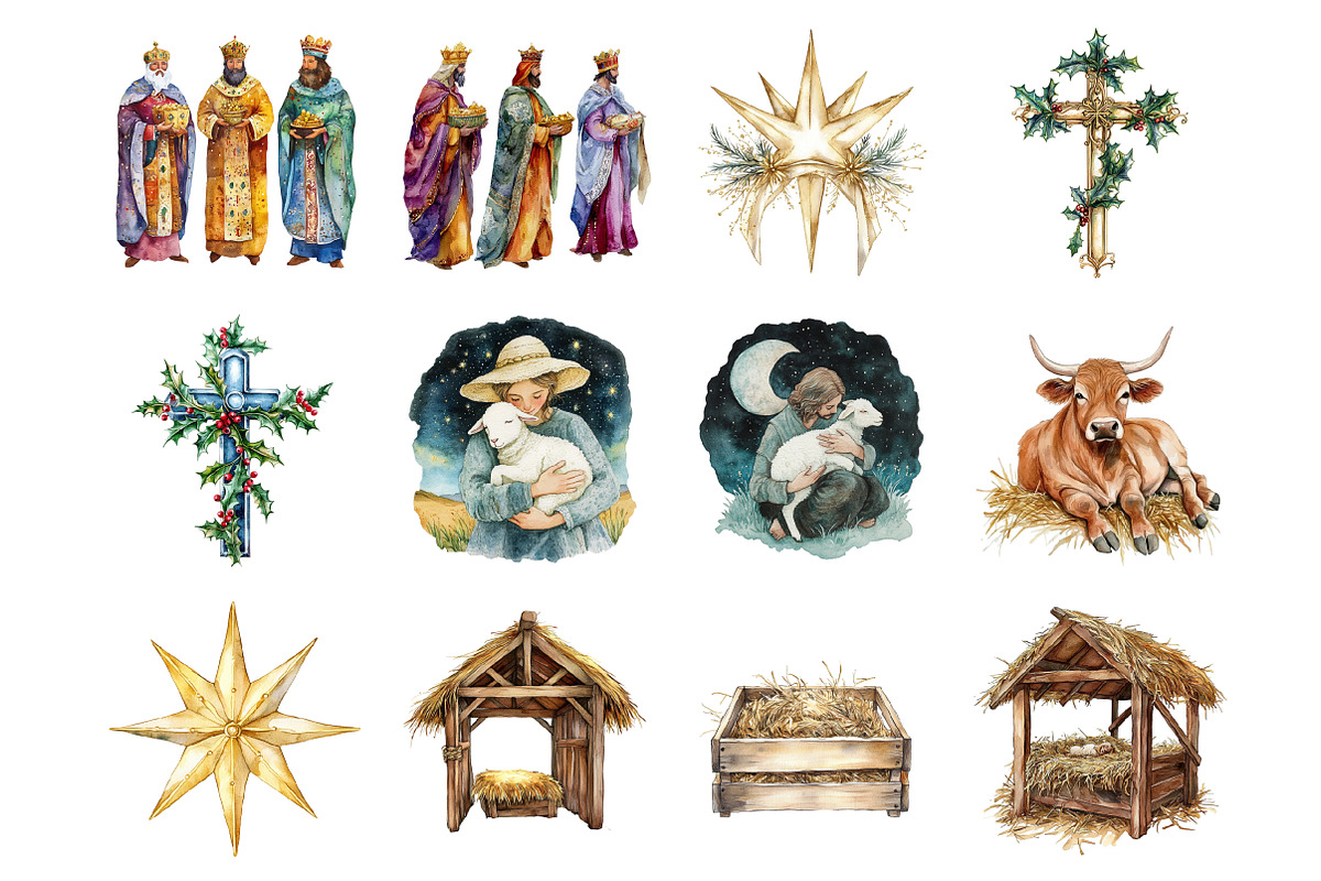 Christian Christmas Nativity, an Illustration by Design Market (Photo 3 of 3)