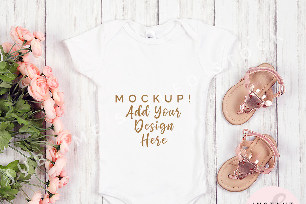 Onesie Mockup Bundle, Baby Bodysuit, an Apparel Mockup by SUBLIME Styled Stock (Photo 10 of 17)