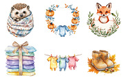 Autumn Baby Shower Clipart, an Illustration by DreamArtGraphic (Thumbnail 3 of 4)
