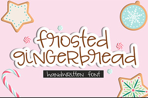 NEW!! Frosted Gingerbread Font