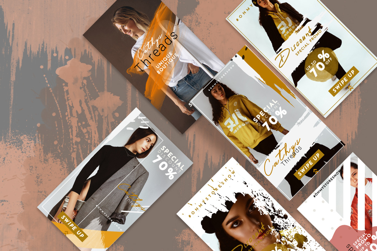 Fashion Instagram Stories & Posts, a Social Media Template by PixelHive Pro (Photo 4 of 12)