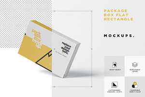 Package Box Mock-Up - Wide / Flat