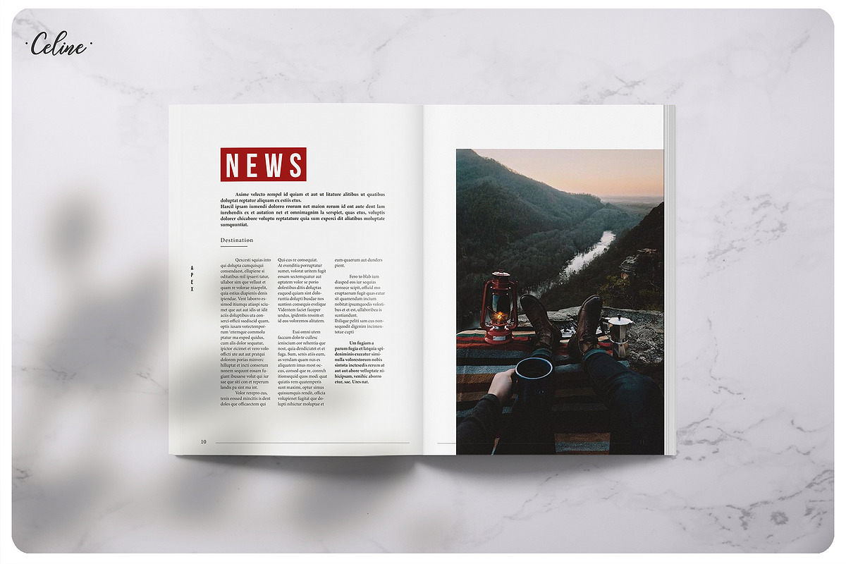 APEX Traveling Lookbook Template, a Magazine Template by Celine Studio (Photo 3 of 9)
