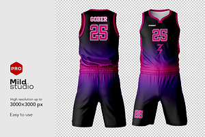 Basketball Jersey Kit Mockup