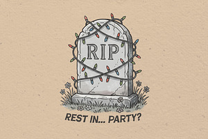 Rest in party illustration, an Object Illustration by Vectorlina