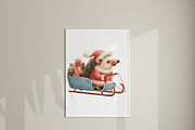 72 Christmas Animal Clipart, an Animal Illustration by Pati Charm Studio (Thumbnail 7 of 8)