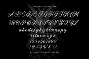 Kalinda, a Script Font by Rillatype (Thumbnail 11 of 12)