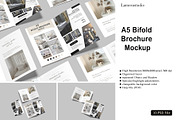 A5 Bifold Brochure Mockup, a Flyer Template by lamorastudio (Thumbnail 1 of 11)