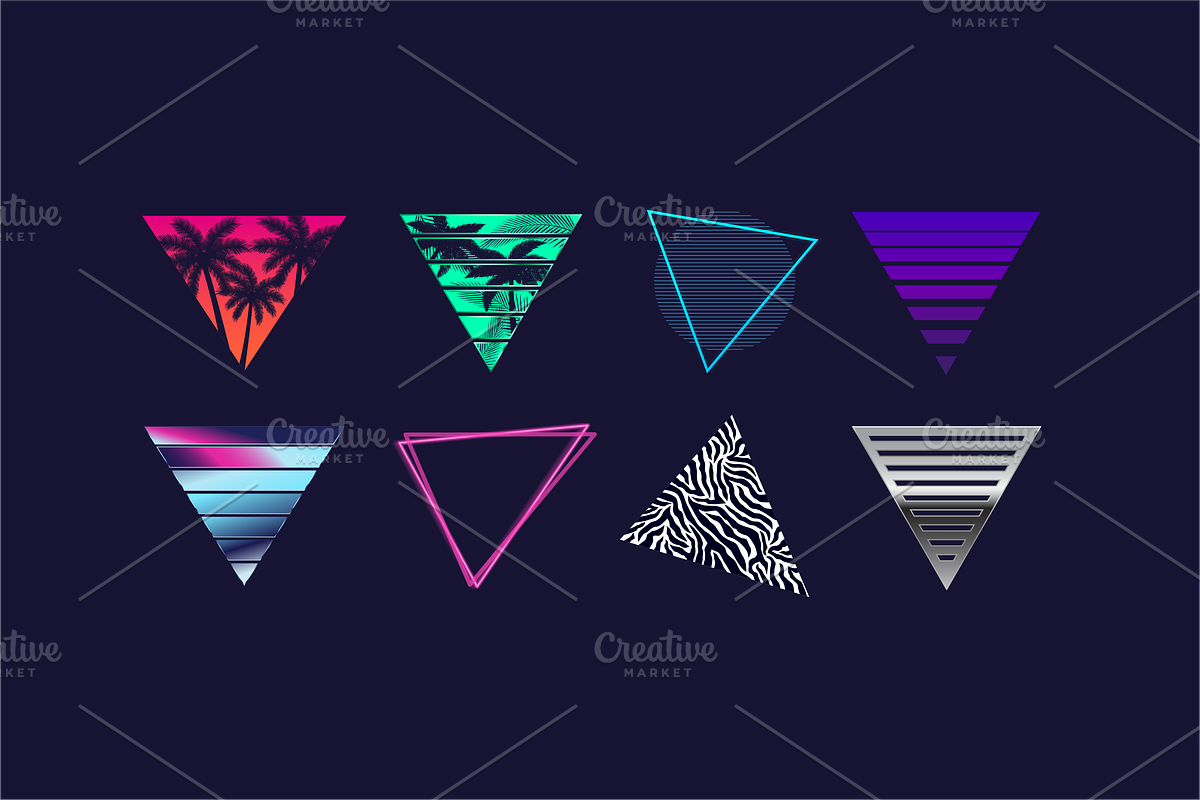 Neon Retro 80s Elements Pack, an Object Graphic by DenysHolovatiuk (Photo 5 of 10)