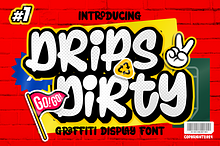 Drips Dirty Modern Marker Graffiti B