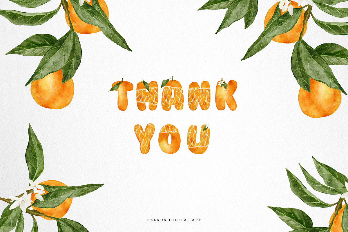 Watercolor Orange Fruit Clipart PNG, a Food Illustration by Balada Digital Art (Photo 6 of 6)