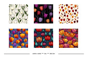 Tulip Retro Art Style Patterns, a Pattern Graphic by karenfoleyphoto (Thumbnail 11 of 17)